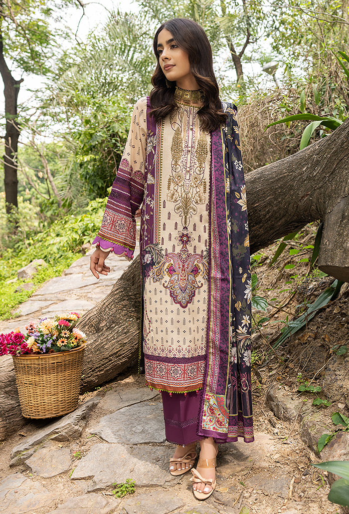 IRIS DIGITAL PRINTED EMBROIDERY LAWN-RS-09