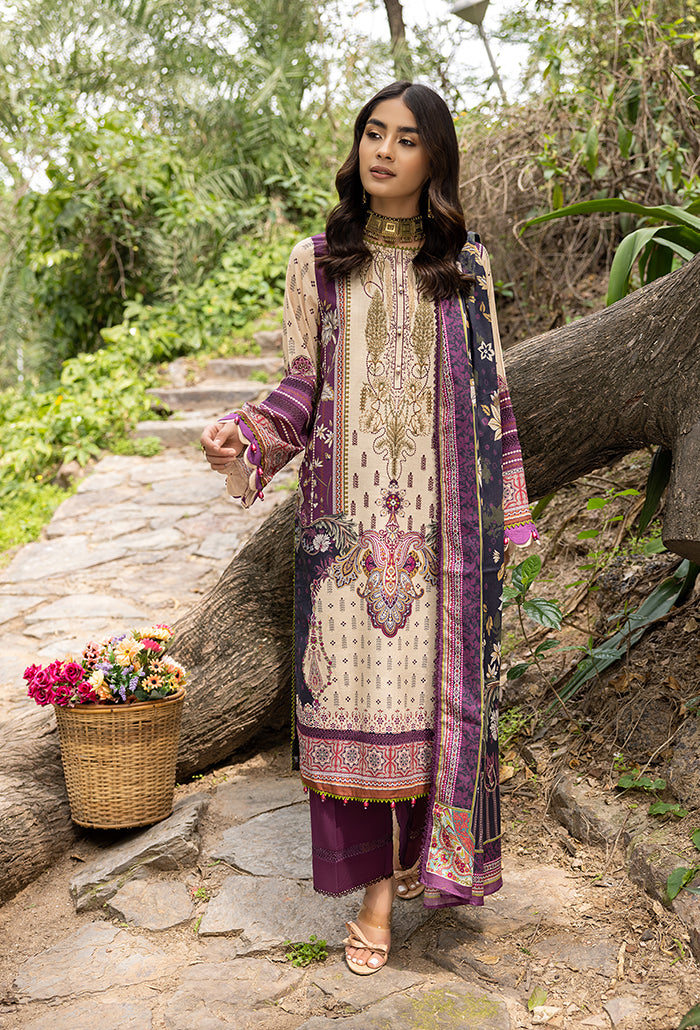 IRIS DIGITAL PRINTED EMBROIDERY LAWN-RS-09