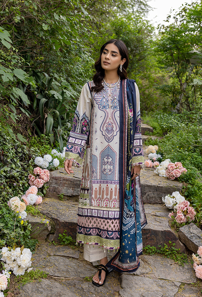 IRIS DIGITAL PRINTED EMBROIDERY LAWN-RS-06
