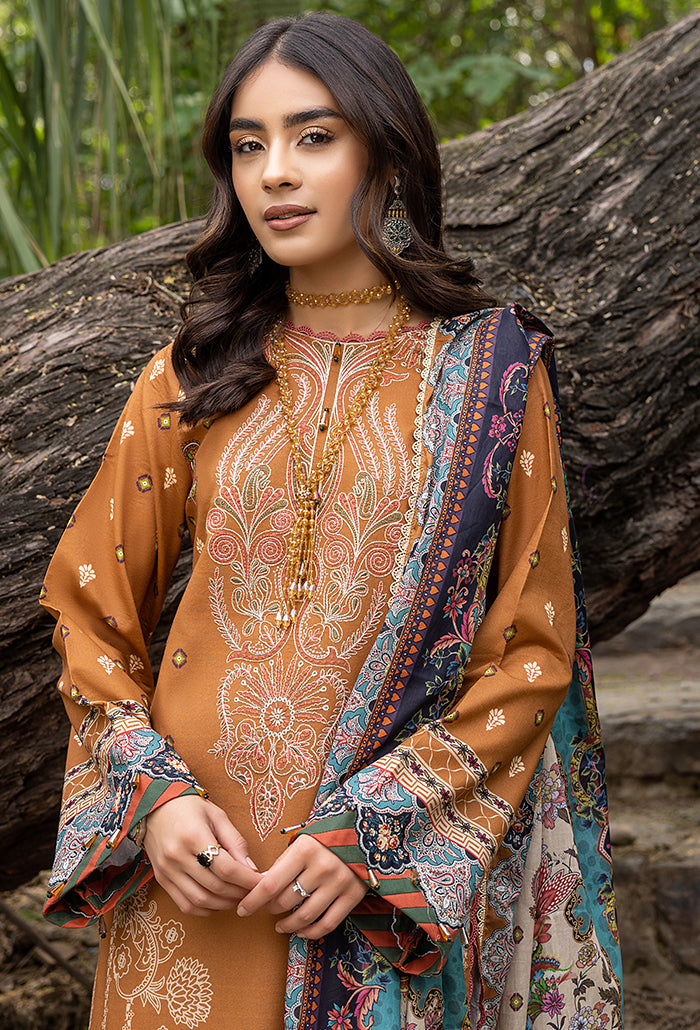 IRIS DIGITAL PRINTED EMBROIDERY LAWN-RS-01