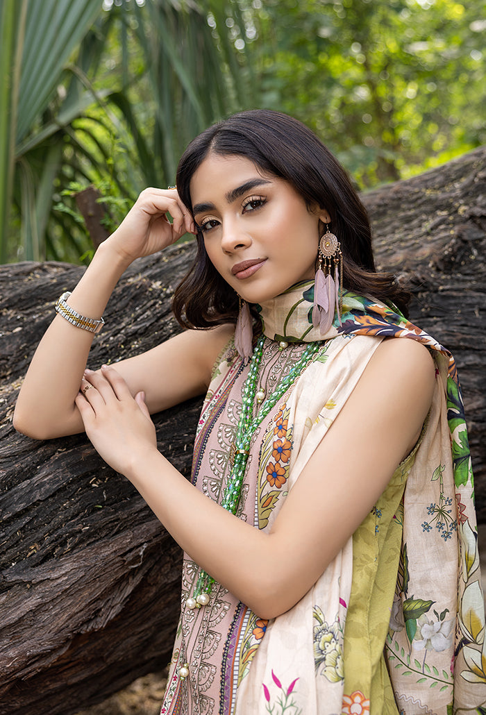 IRIS DIGITAL PRINTED EMBROIDERY LAWN-RS-07