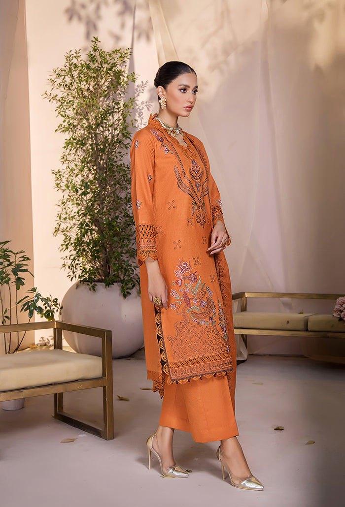 JAHAN-E-SUKHAN PEACH EMBROIDERY COLLECTION-JS-09