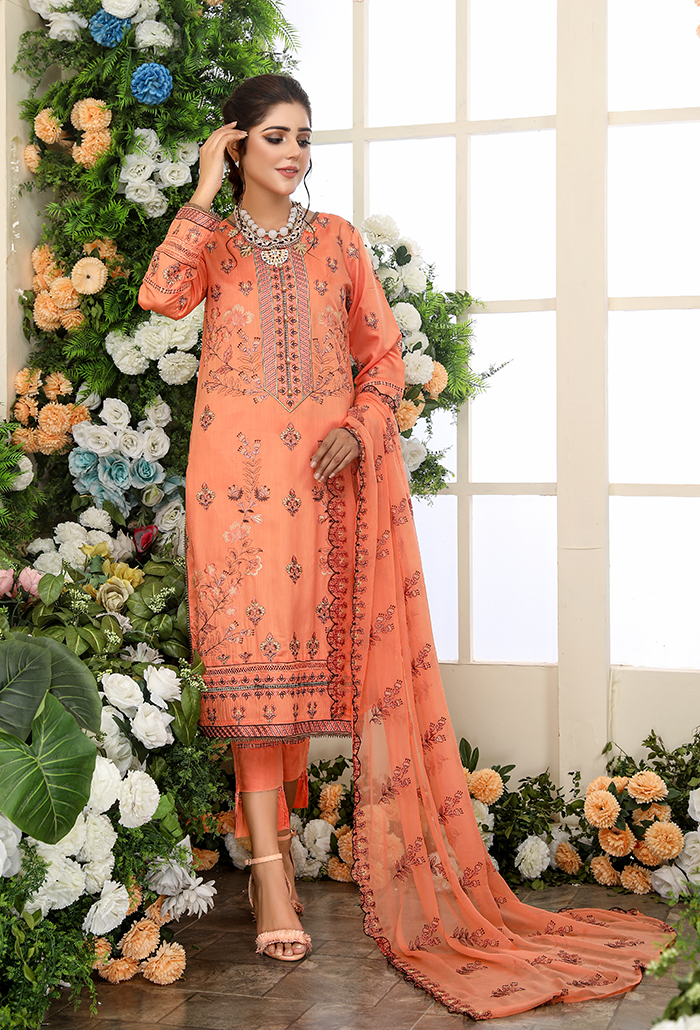 HUES -EMBROIDERED VISCOSE COLLECTION-HU-05