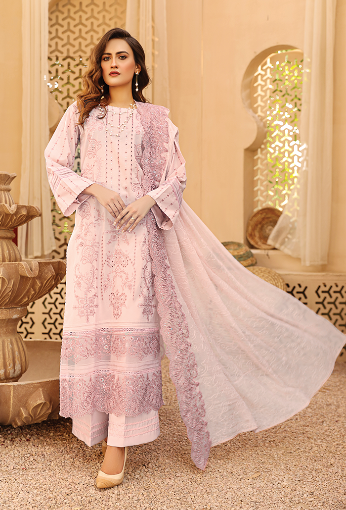 HAZOORI BAAGH-LAWN CHICKENKARI COLLECTION-HB-08