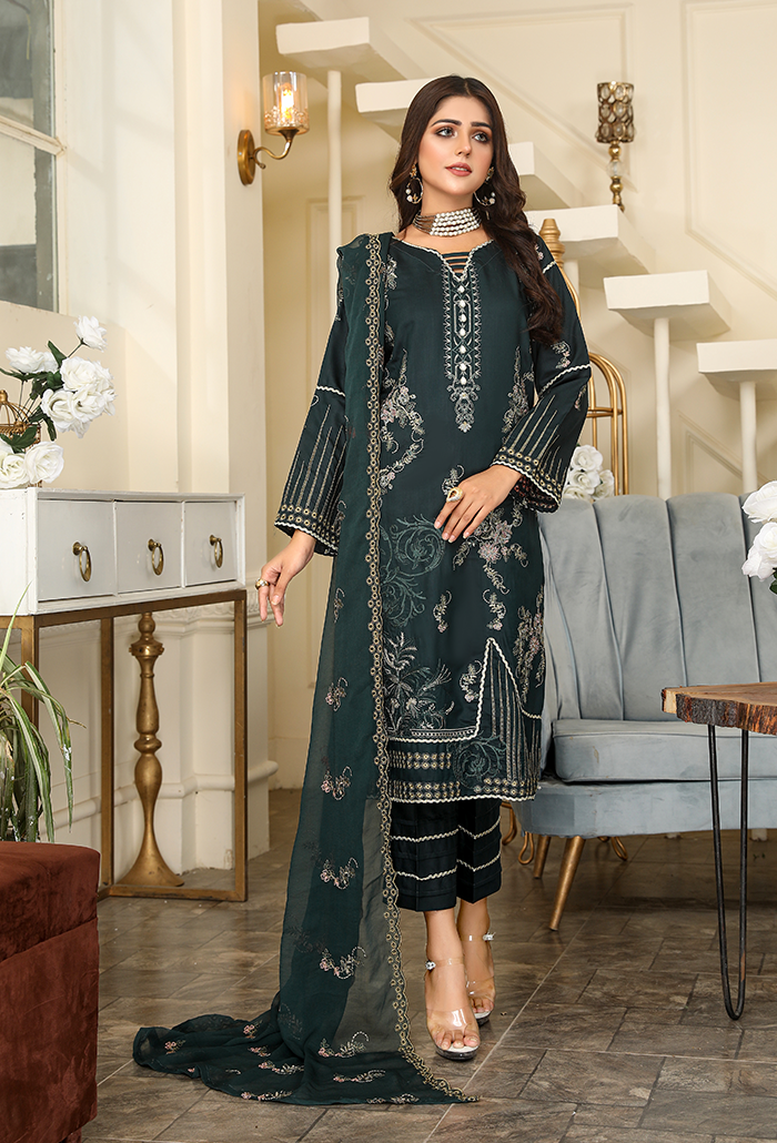 HUES -EMBROIDERED VISCOSE COLLECTION-HU-07