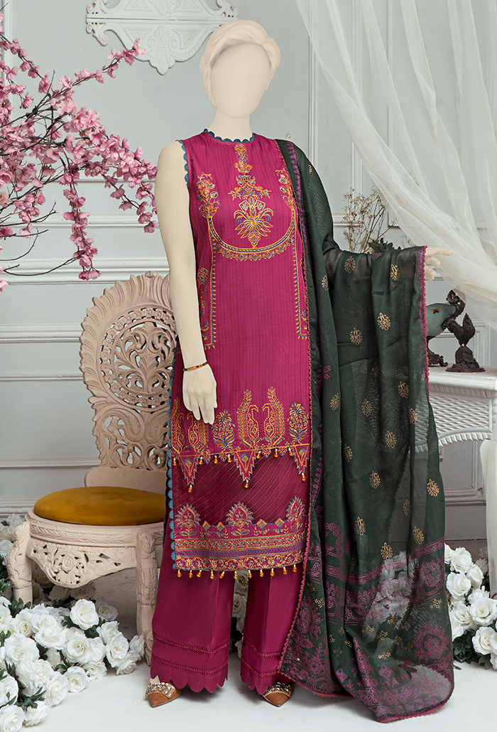 SEHAR COLLECTION-EMBROIDERED SELF JACQUARD -SH-05