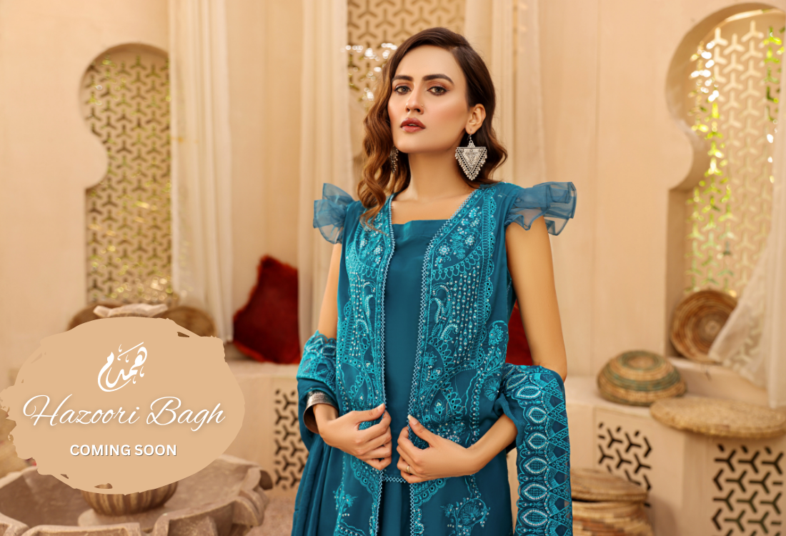 HAZOORI BAAGH- Lawn Chikankari