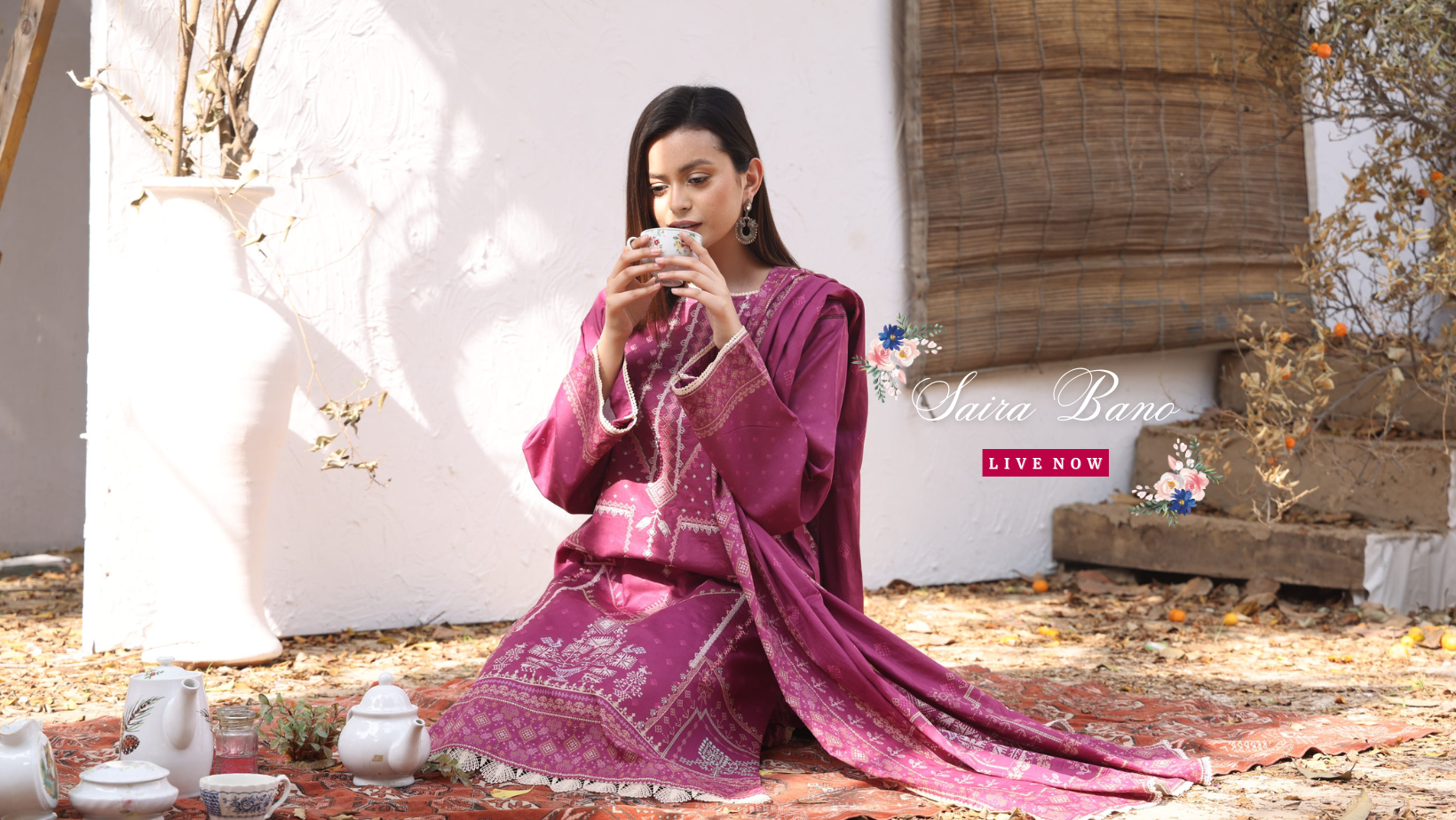 SAIRA BANO PRINTED EMBROIDERY LAWN COLLECTION