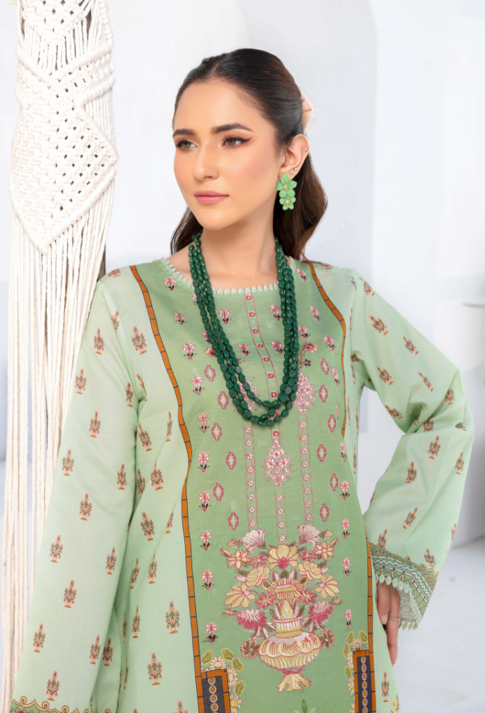 Embroidered Lawn - D02