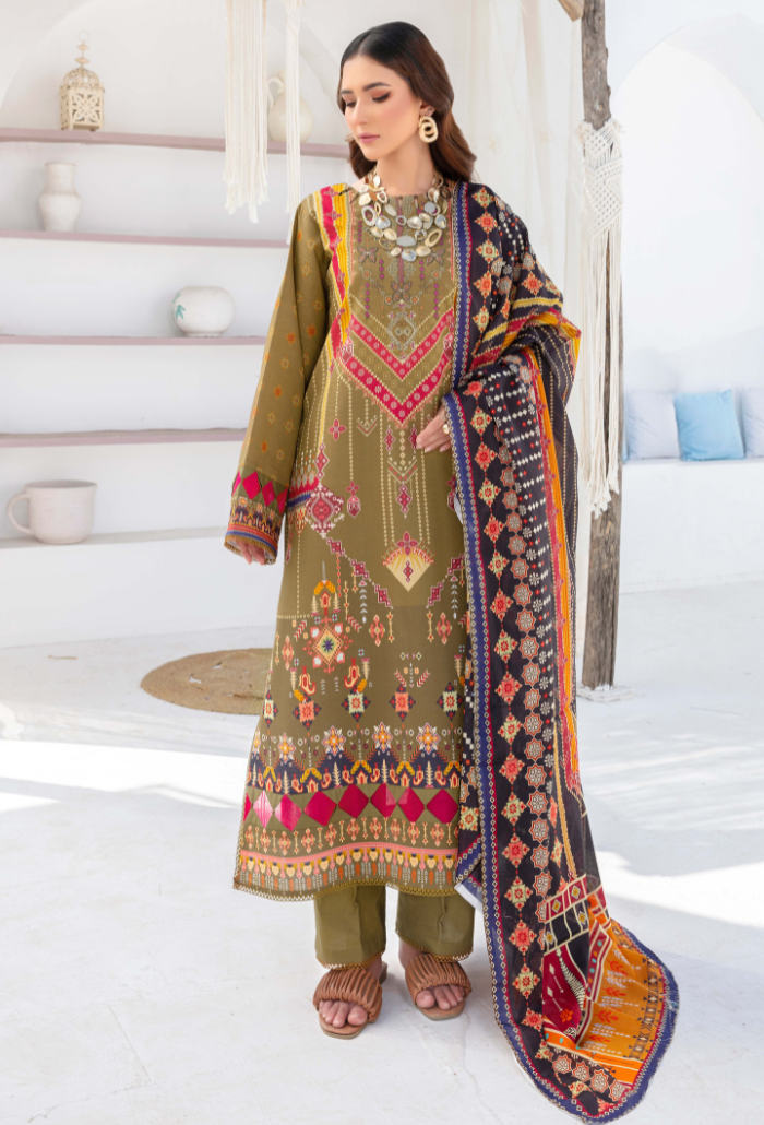 Embroidered Lawn - D06