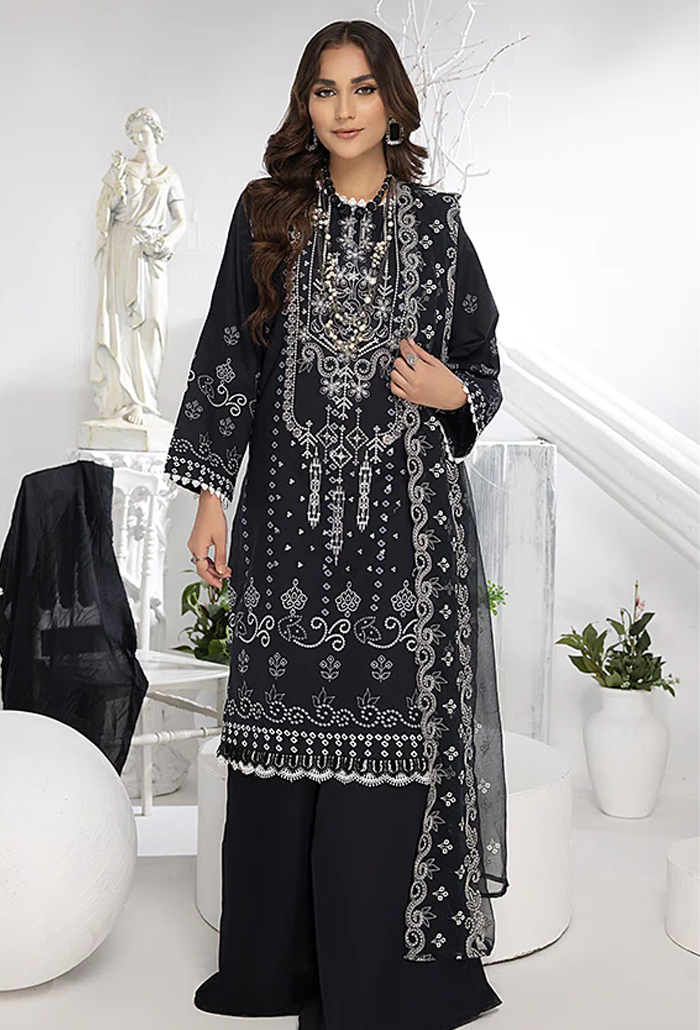 Monochrome Digital Printed Lawn collection-09