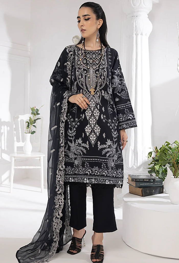 Monochrome Digital Printed Lawn collection-03