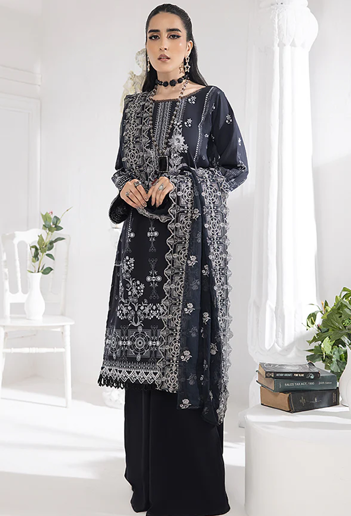 Monochrome Digital Printed Lawn collection-04