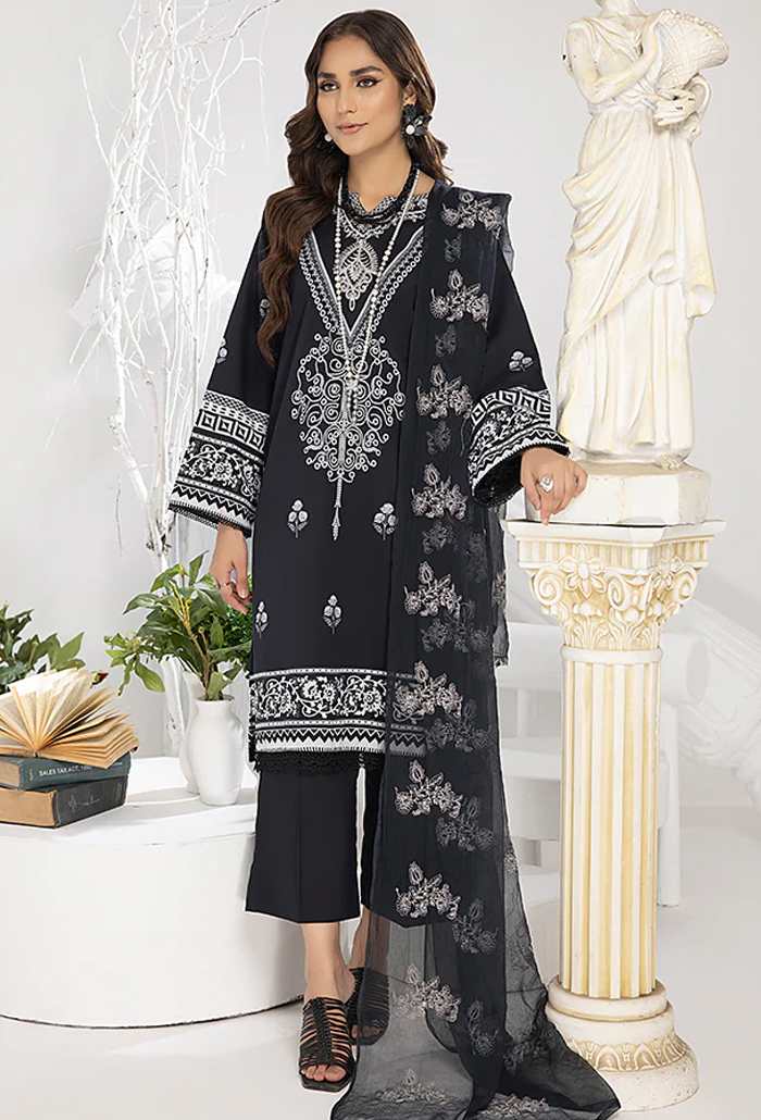 Monochrome Digital Printed Lawn collection-10