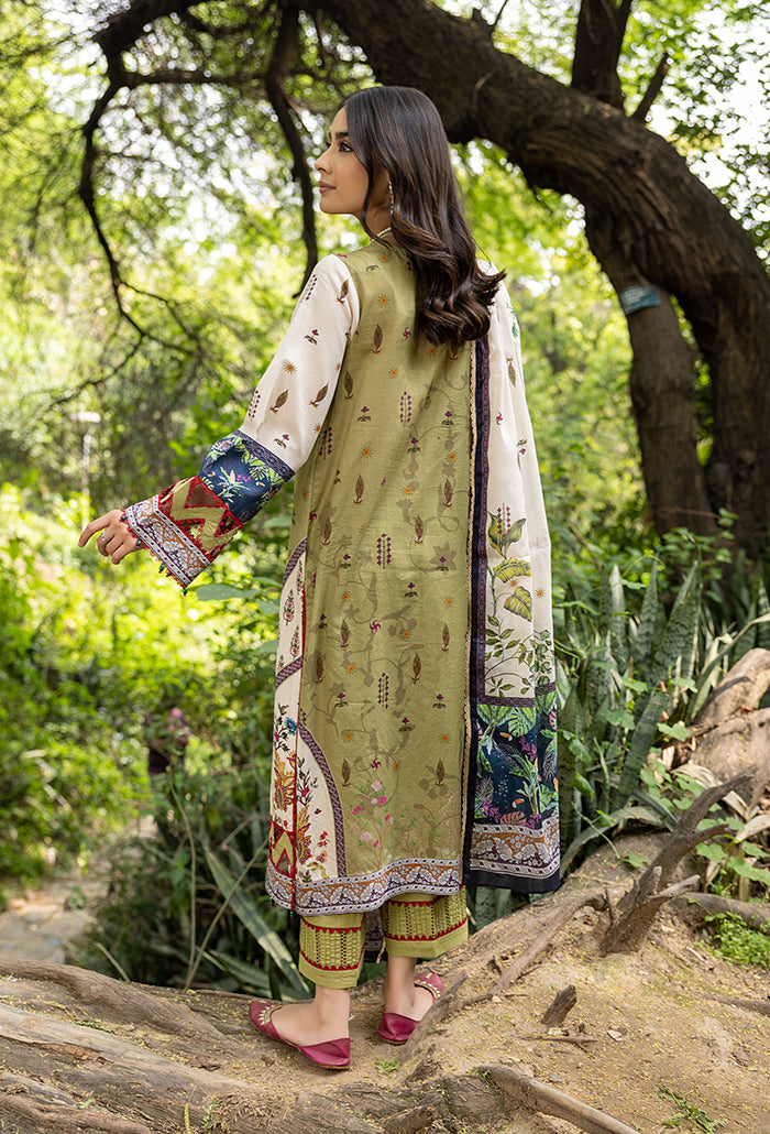 IRIS DIGITAL PRINTED EMBROIDERY LAWN-RS-05