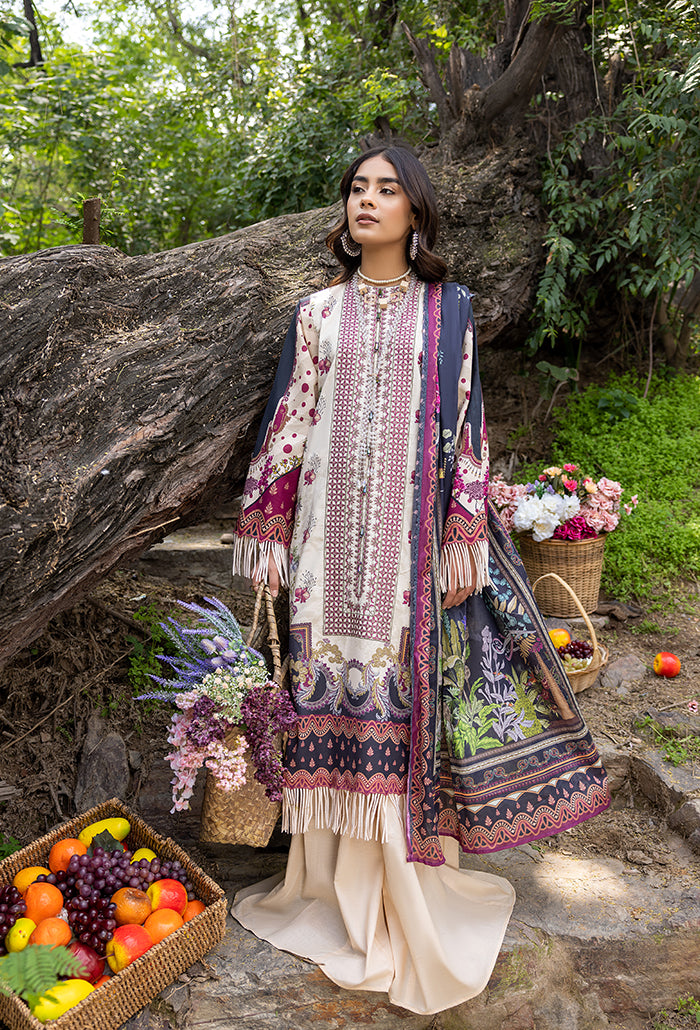 IRIS DIGITAL PRINTED EMBROIDERY LAWN-RS-04
