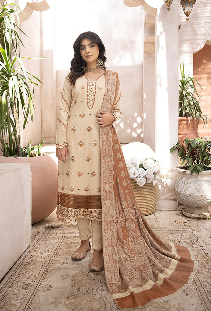 ELAK-Embroidered khaddar-EL-08