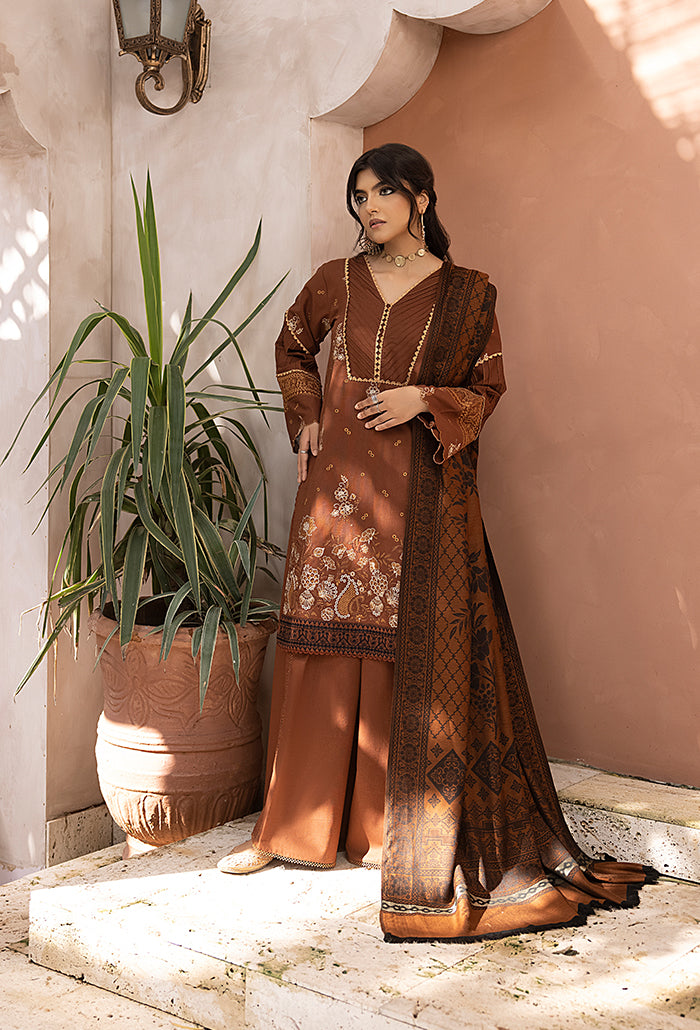 ELAK-Embroidered khaddar-EL-09