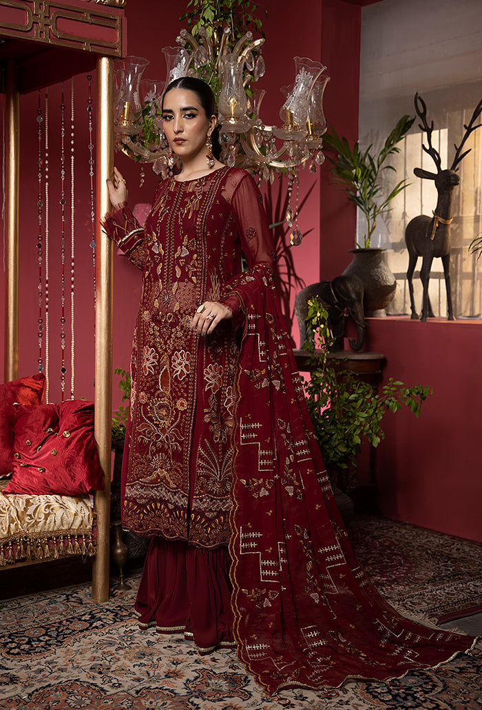 Heer embroidery chiffon collection-HR-03