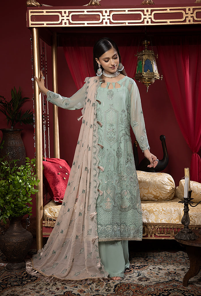 Heer embroidery chiffon collection-HR-07 – Humdum