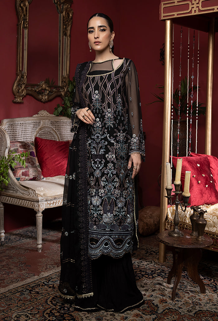 Heer embroidery chiffon collection-HR-01