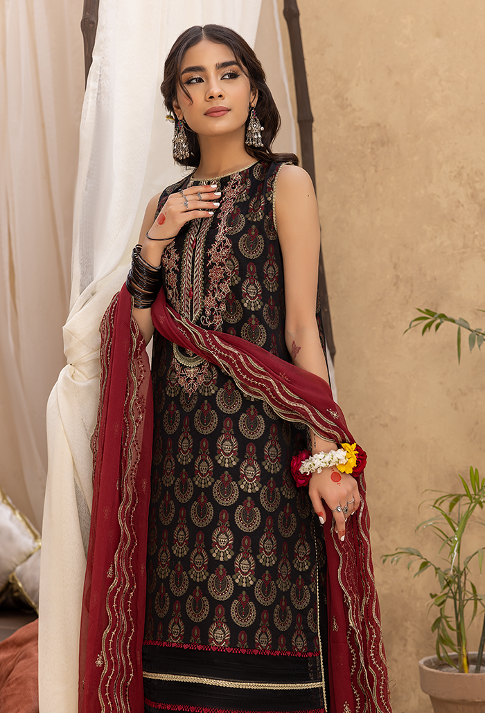 Ishq-Embroidered Jacquard-IS-01