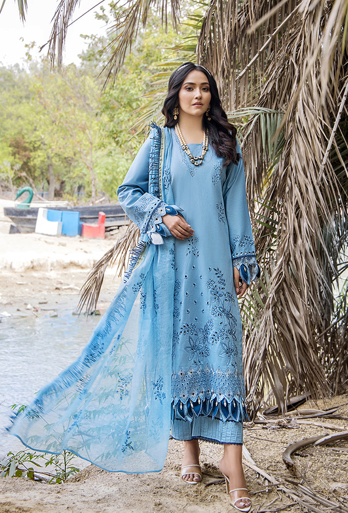 MAAH RUKH EMBROIDERY LAWN-MR-09