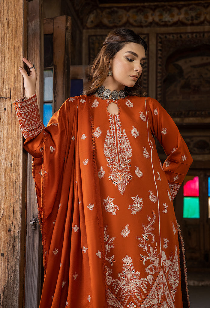 Vasal embroidery peach leather wool collection-02