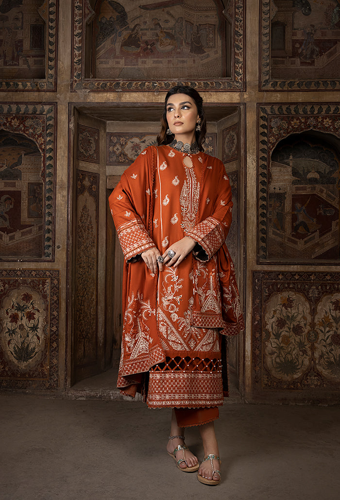 Vasal embroidery peach leather wool collection-02