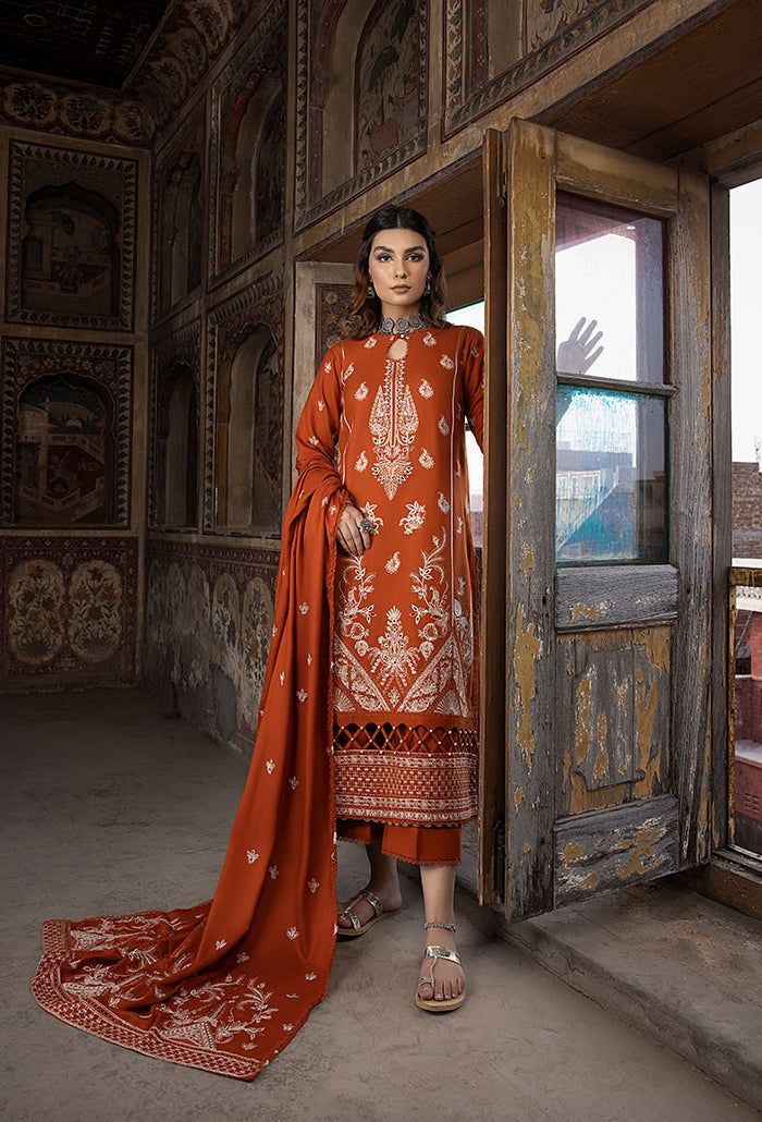 Vasal embroidery peach leather wool collection-02