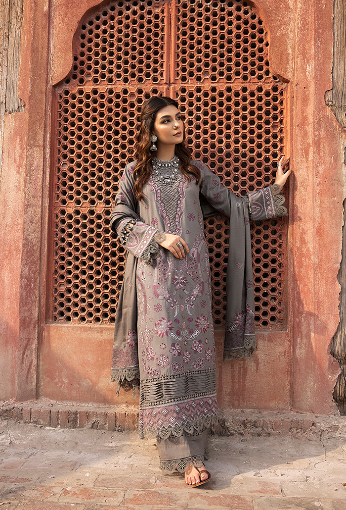 Vasal embroidery peach leather wool collection-08