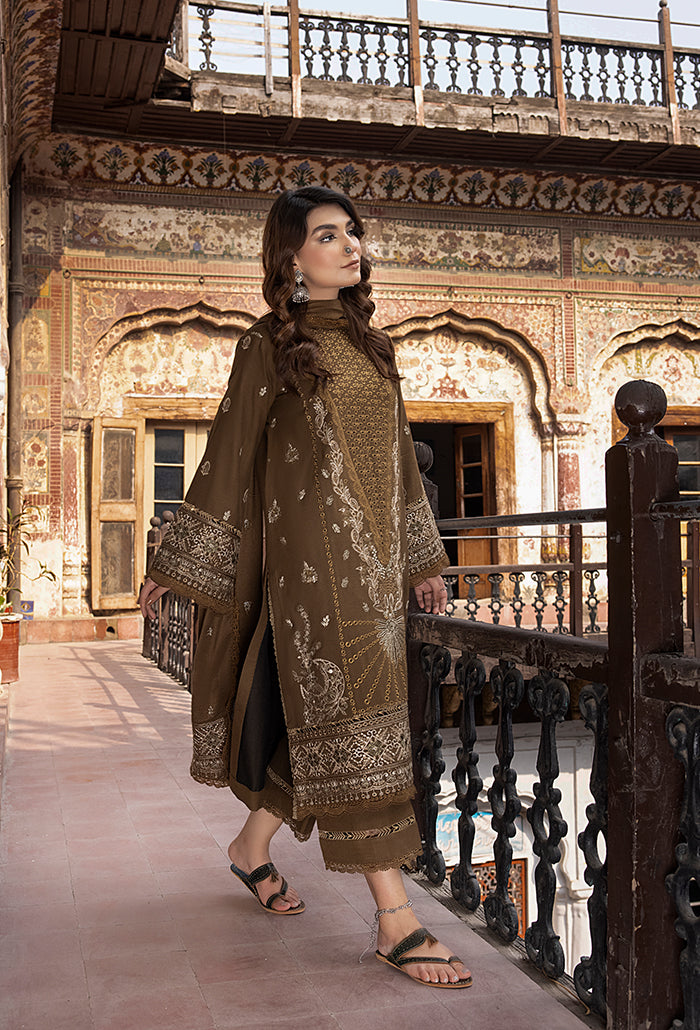 Vasal embroidery peach leather wool collection-01