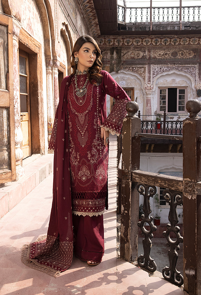 Vasal embroidery peach leather wool collection-04