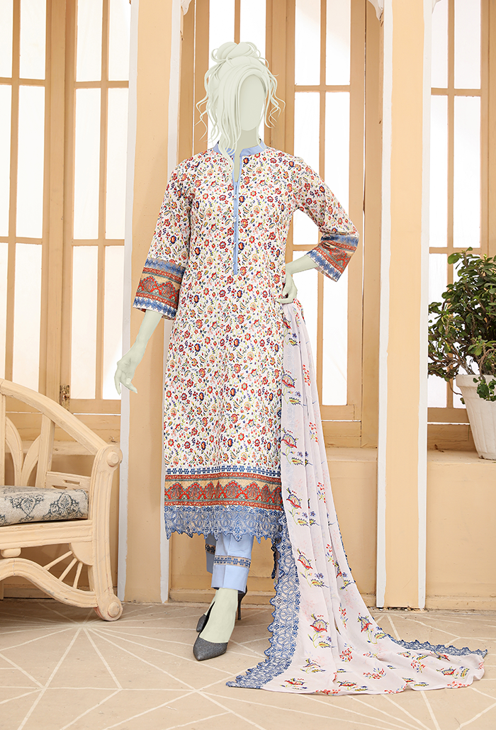 DASTAN VOL 1-EMBROIDERED SELF LAWN COLLECTON-DT-09