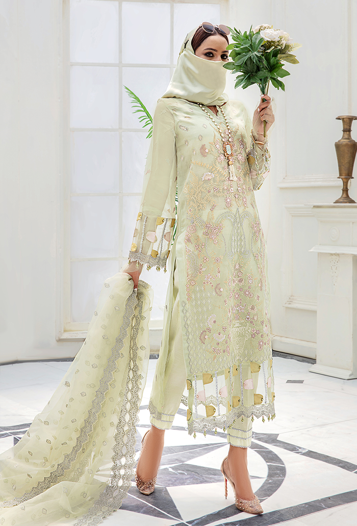 HAZEL-EMBRODERED ORGANZA COLLECTION-HZ-08