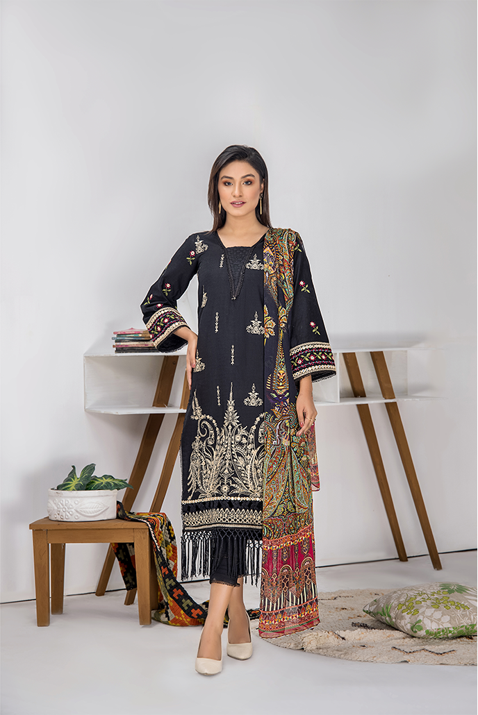 MOHINI SELF DOBII LAWN COLLECTION-MH-01