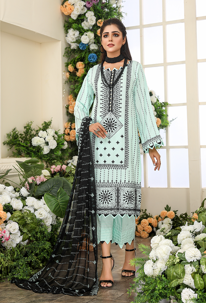HUES -EMBROIDERED VISCOSE COLLECTION-HU-03