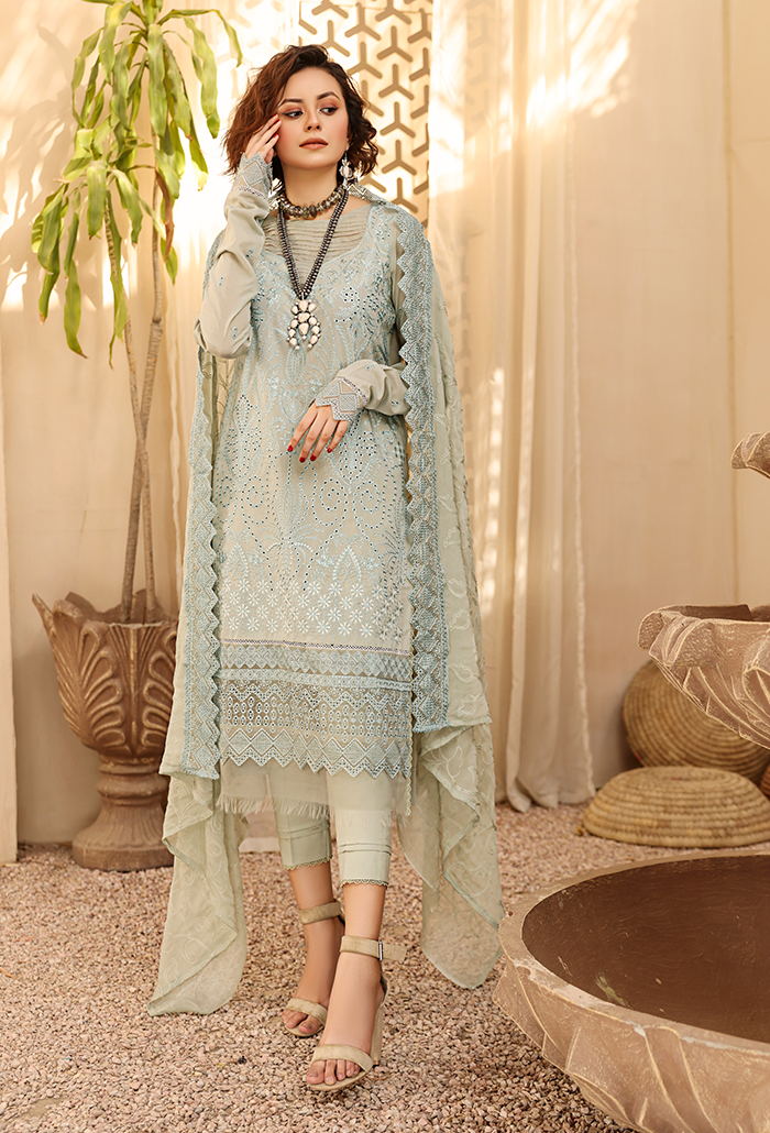 HAZOORI BAAGH-LAWN CHICKENKARI COLLECTION-HB-04