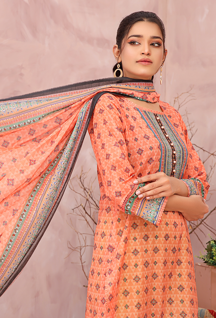 RANG E NOOR PRINTED  LAWN COLLECTION-RN-06